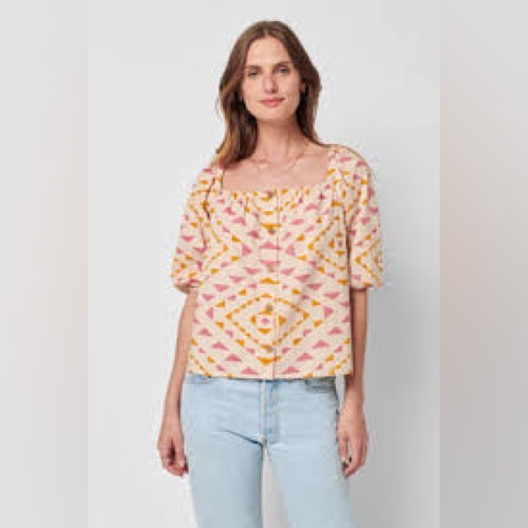 Faherty Byt Sun Road Cali top size medium - Picture 4 of 16